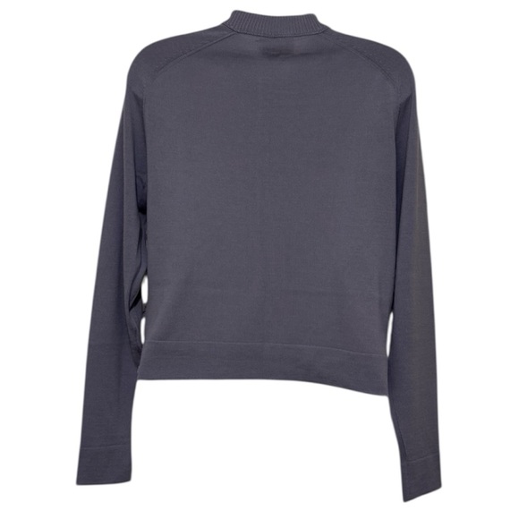 St. John Merino Wool & Silk Floral Panel Button Down Cardigan Size S READ - Picture 3 of 15